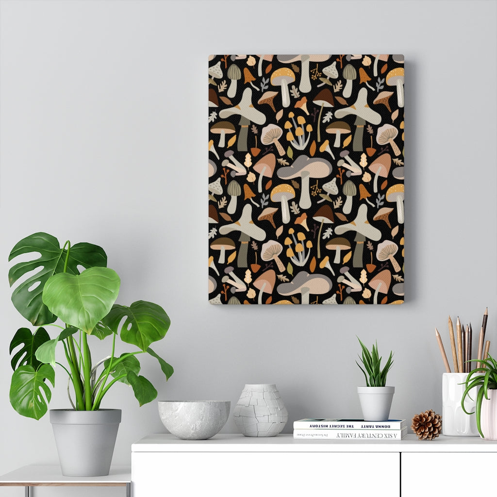 WHIMSICAL CANVAS ART | Black Grey Beige