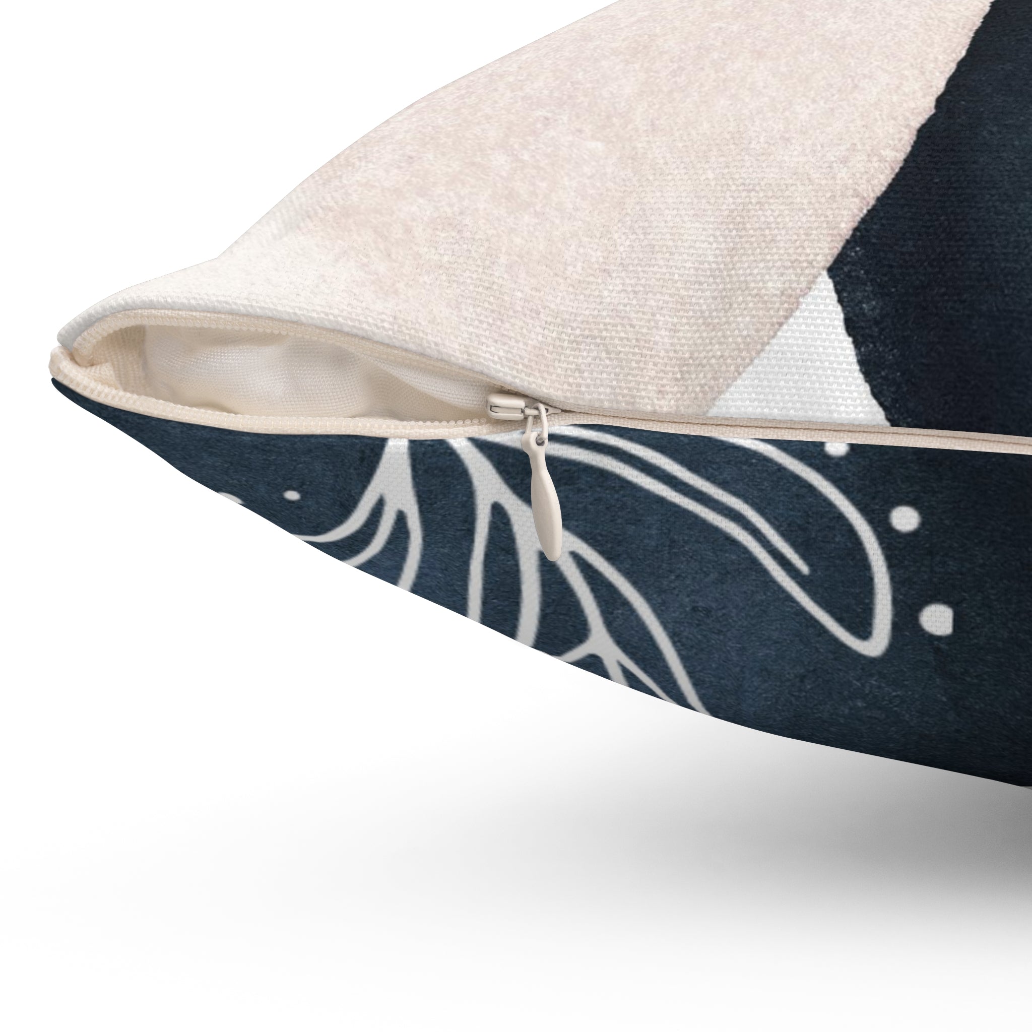 Abstract Pillow Cover | Beige Navy