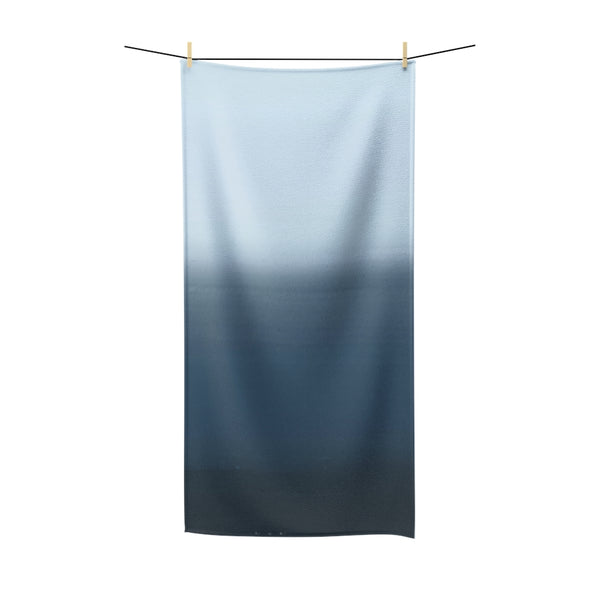Abstract Bath Towel | Navy Blue Ombre