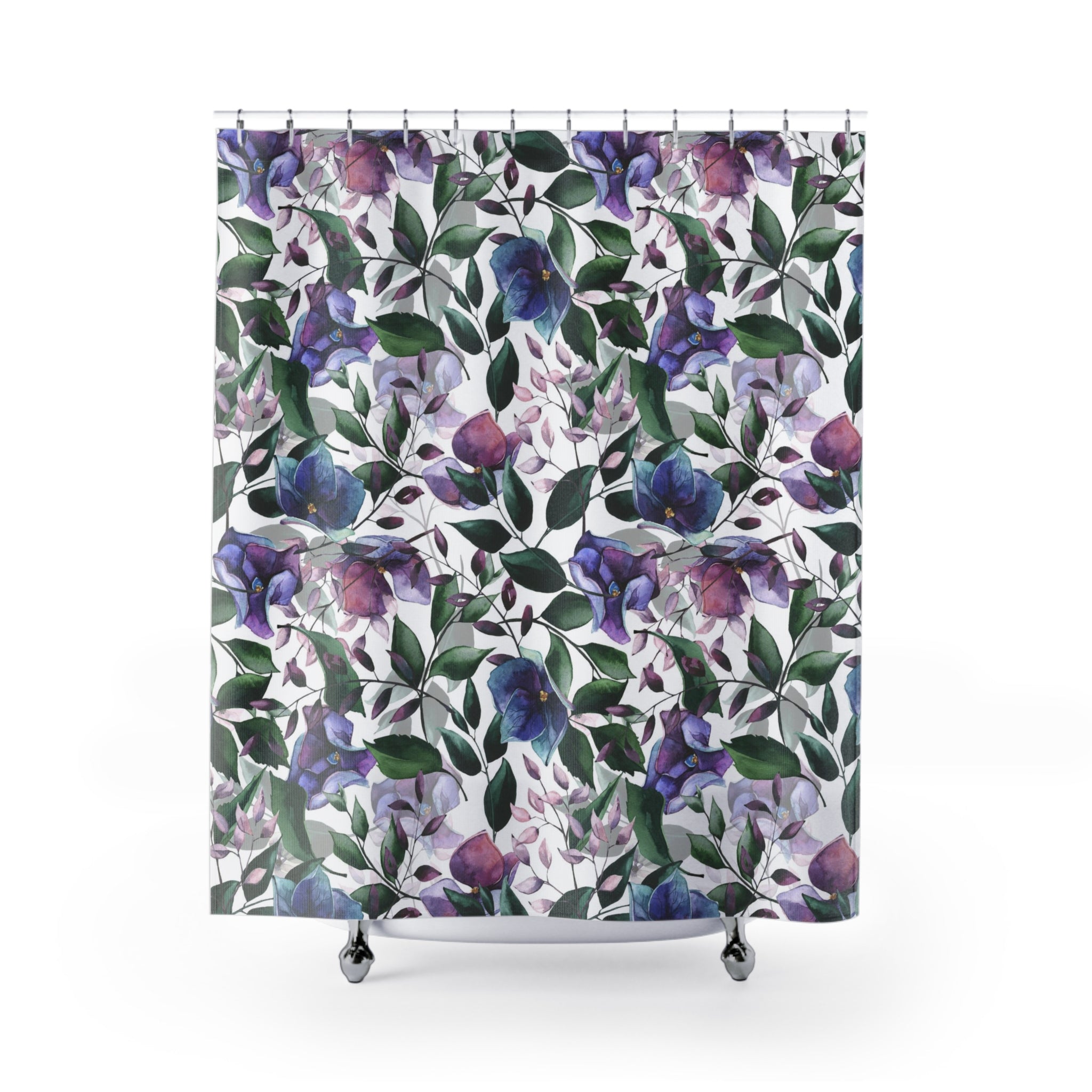 modern boho fabric shower curtain