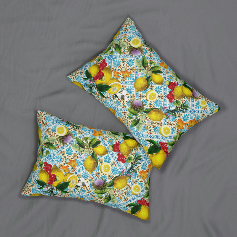 Summer Lumbar Pillow | Mediterranean Citrus