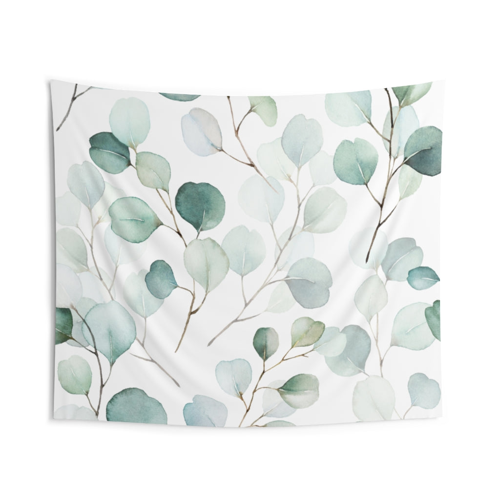 Floral Tapestry, Eucalyptus Green White