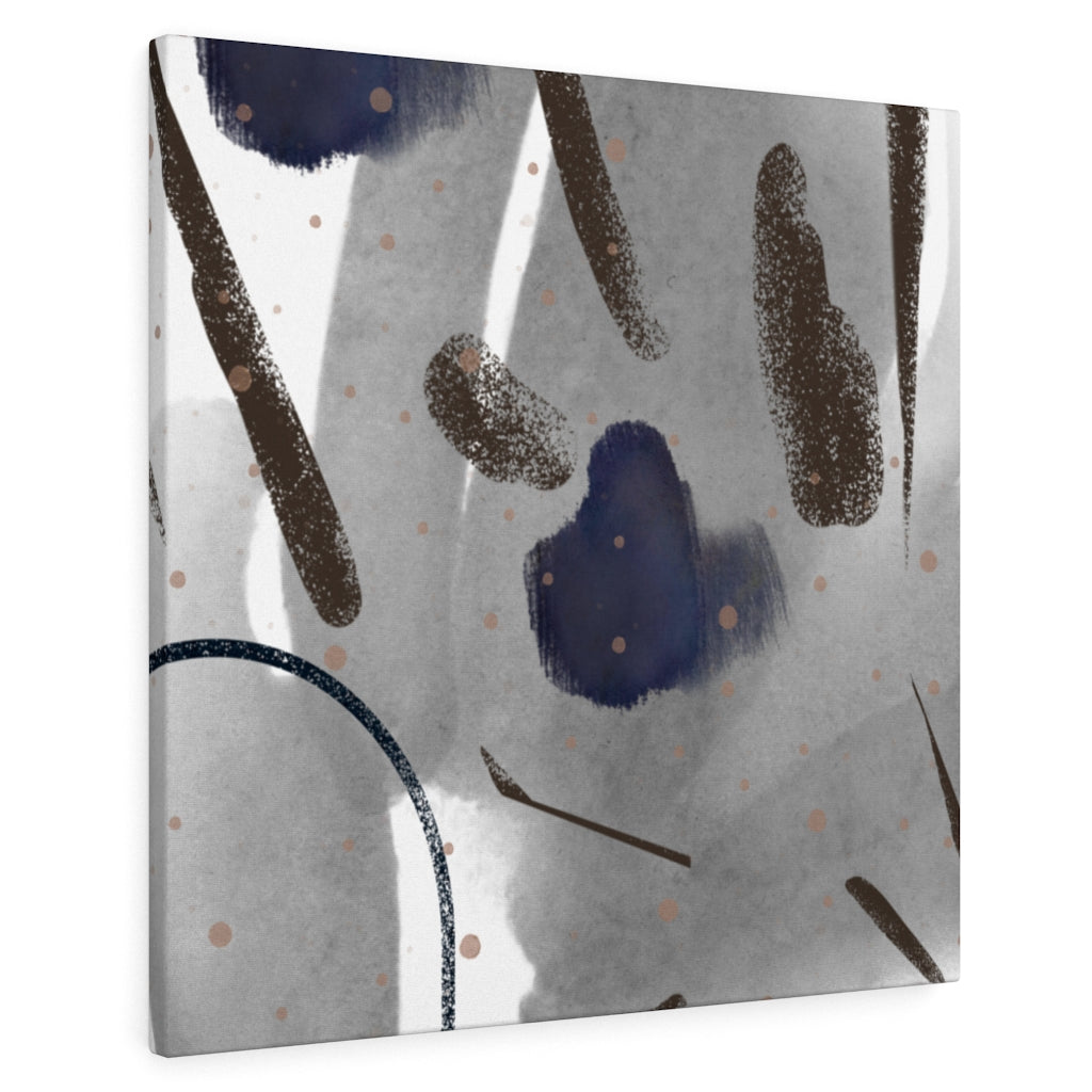 Abstract Canvas Art | White Grey