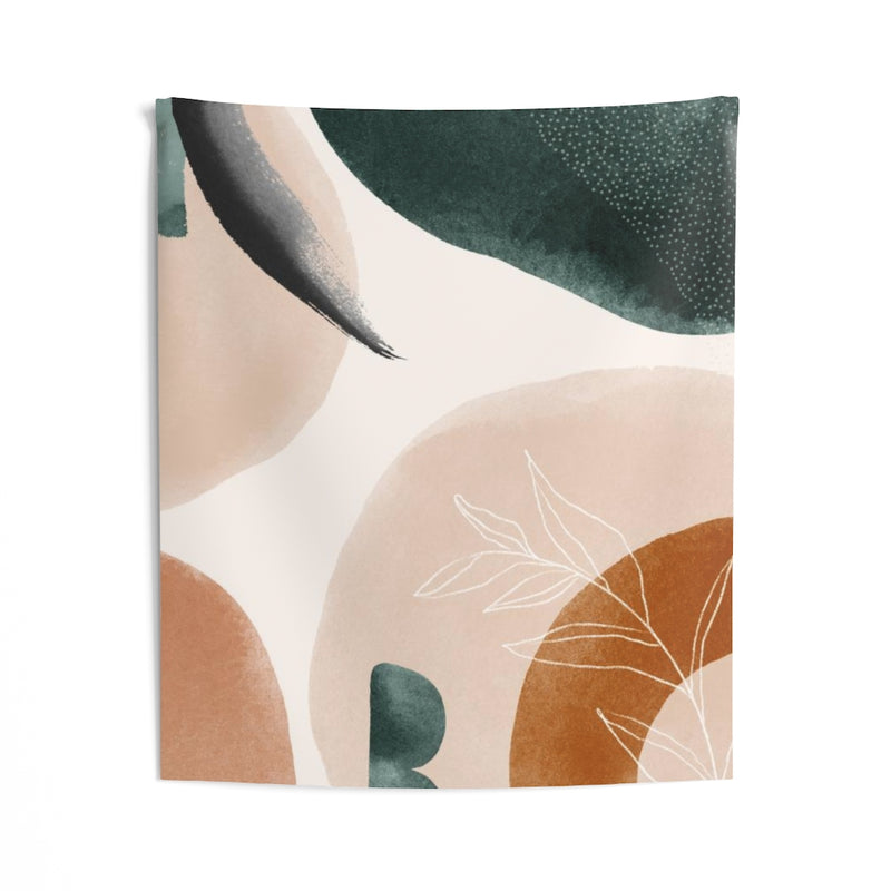 Floral Tapestry | Beige Green Rust