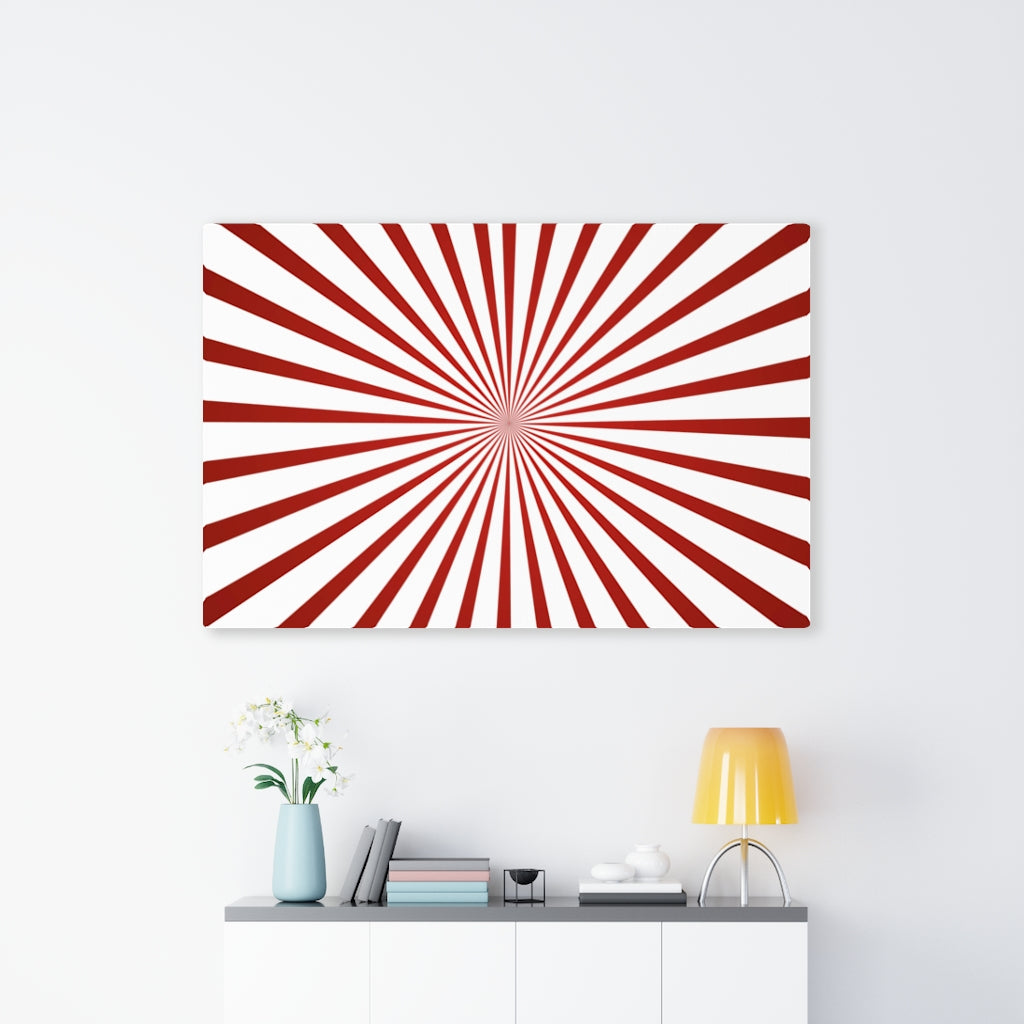 RETRO CANVAS ART | White Red