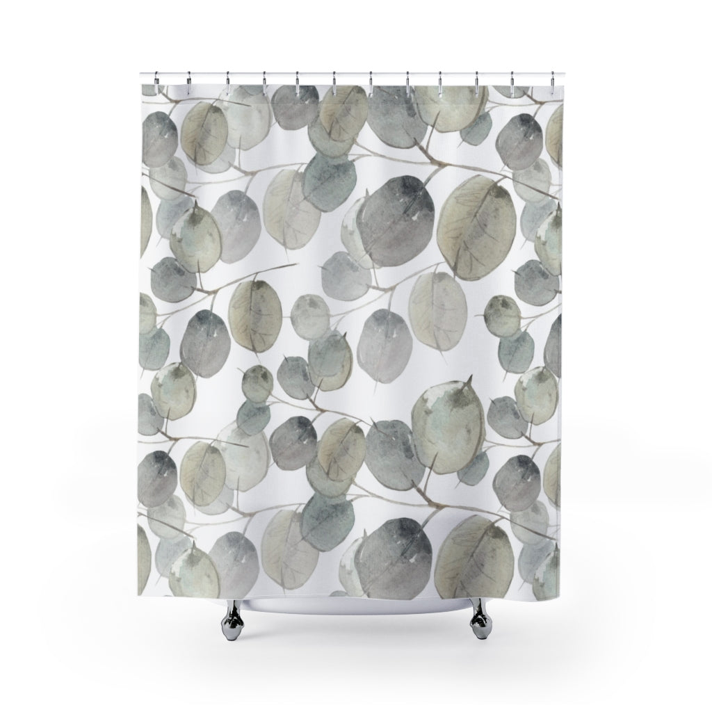 modern boho fabric shower curtain