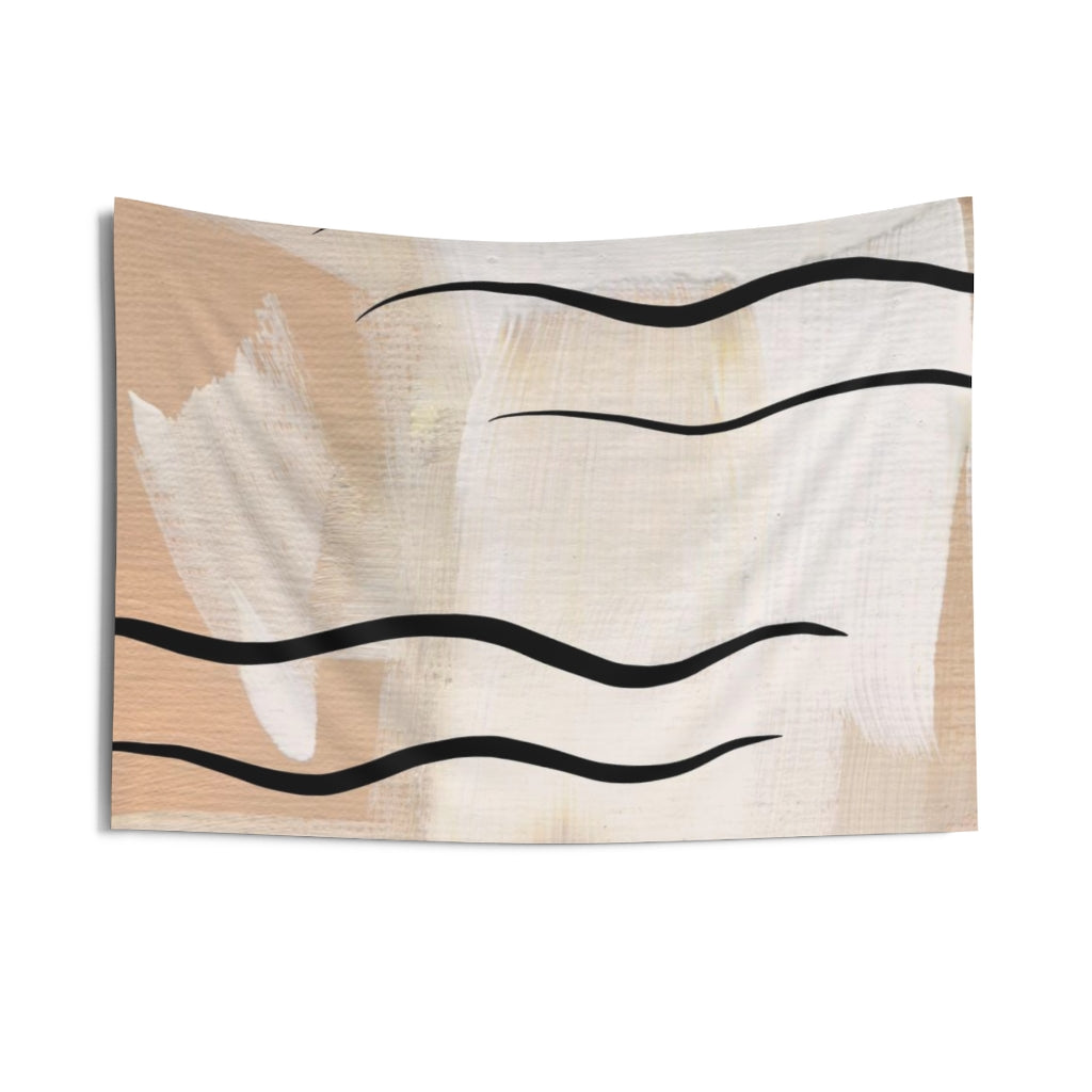 Abstract Tapestry | Yellow Black Beige