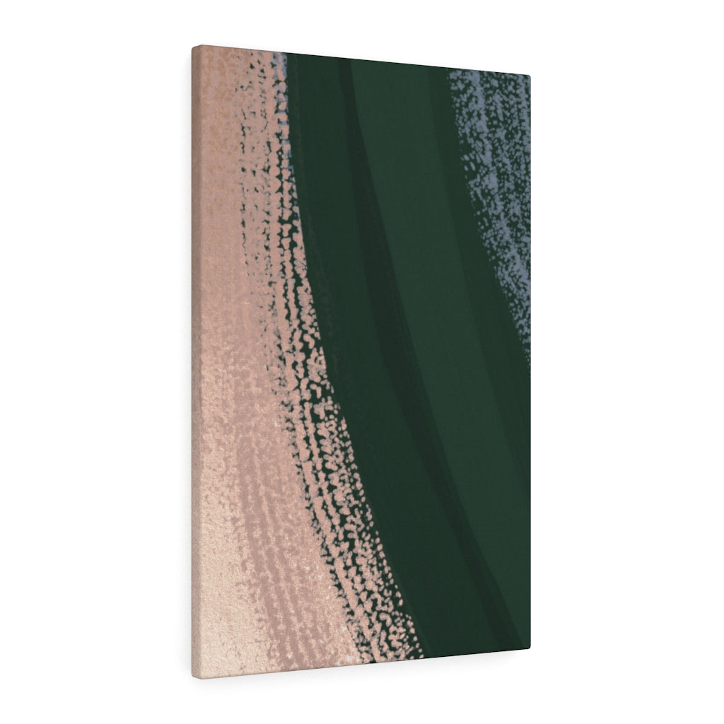 Abstract Canvas Art | Beige Green Blue