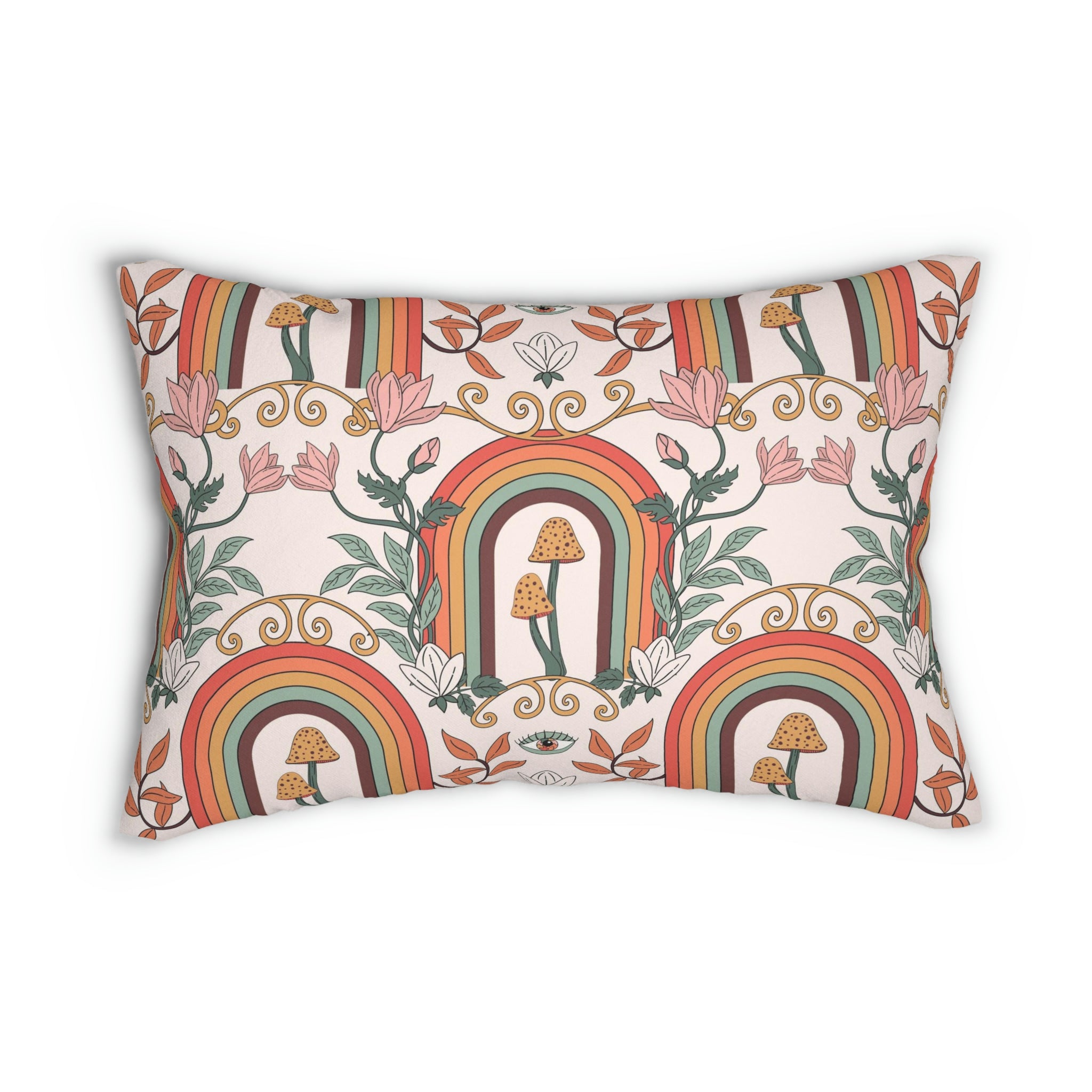 Lumbar rectangle throw pillow