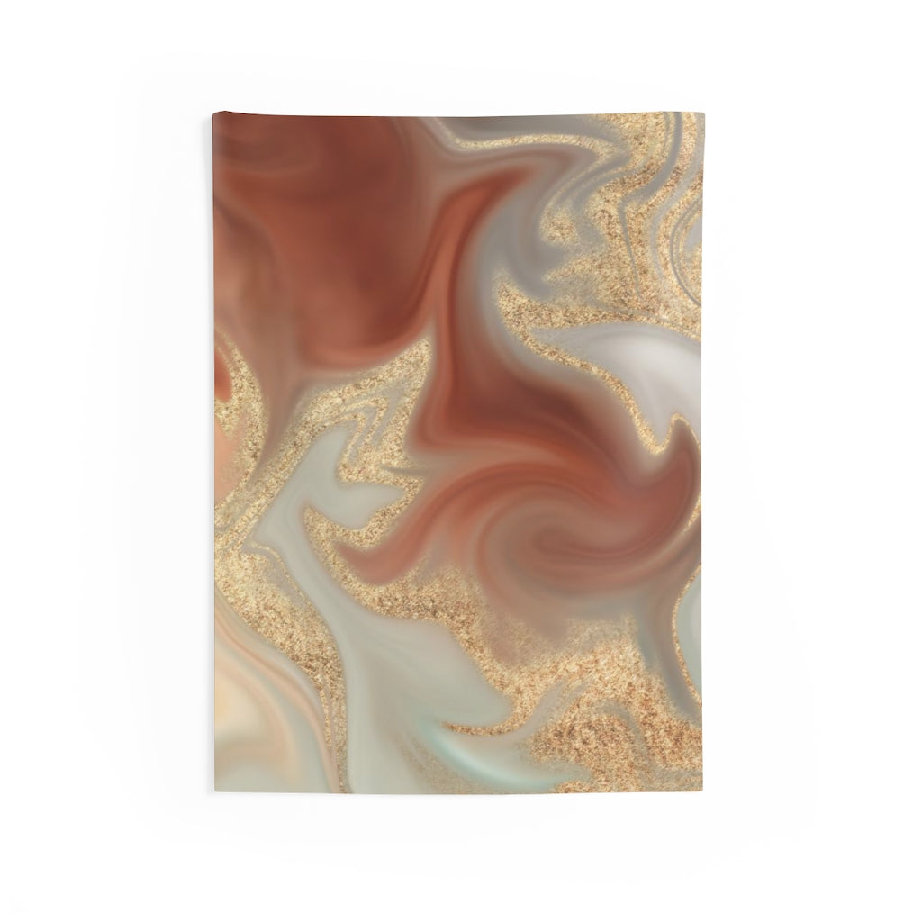 Abstract Tapestry | Rust Red Gold