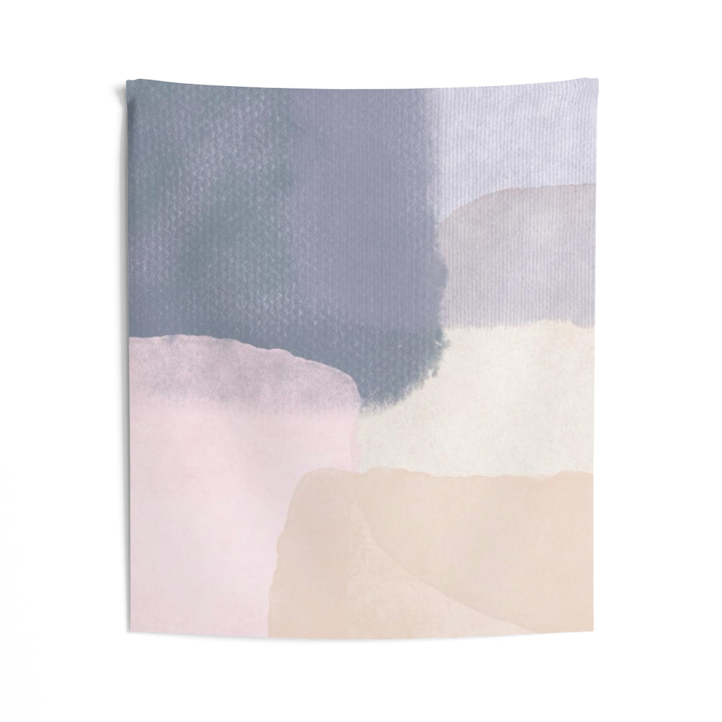 Abstract Tapestry | Pastel Purple Beige Pink