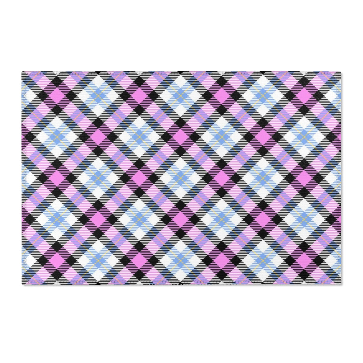 Checkered Area Rug | Plaid Retro Preppy