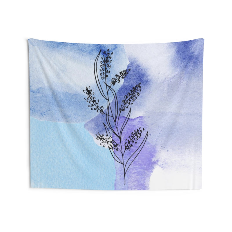 Floral Tapestry | Lavender Sky Blue White