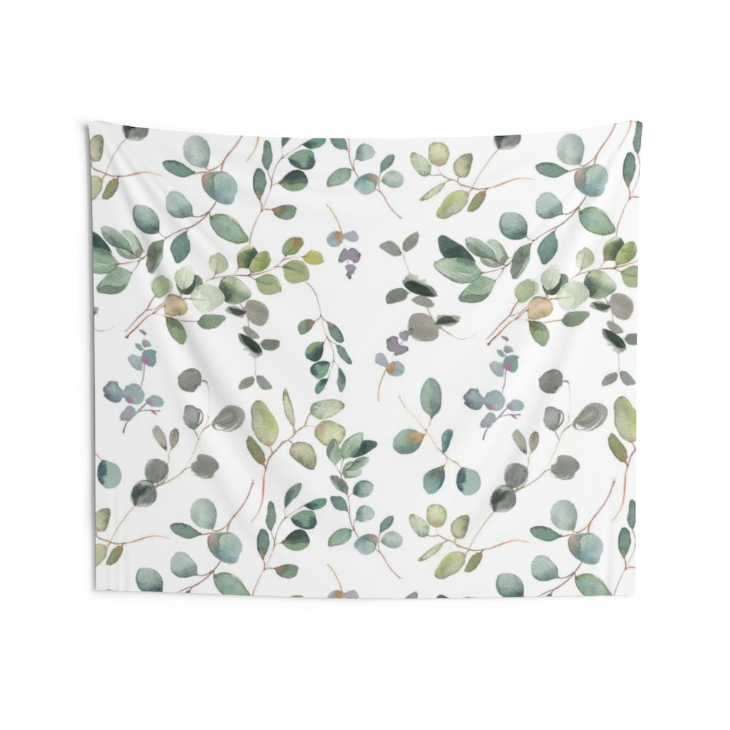 Floral Tapestry | White Green Purple