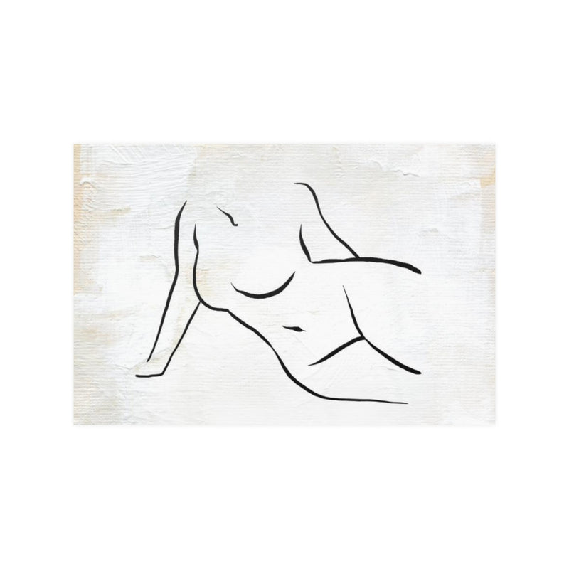 Abstract Terracotta Art Prints | White Cream