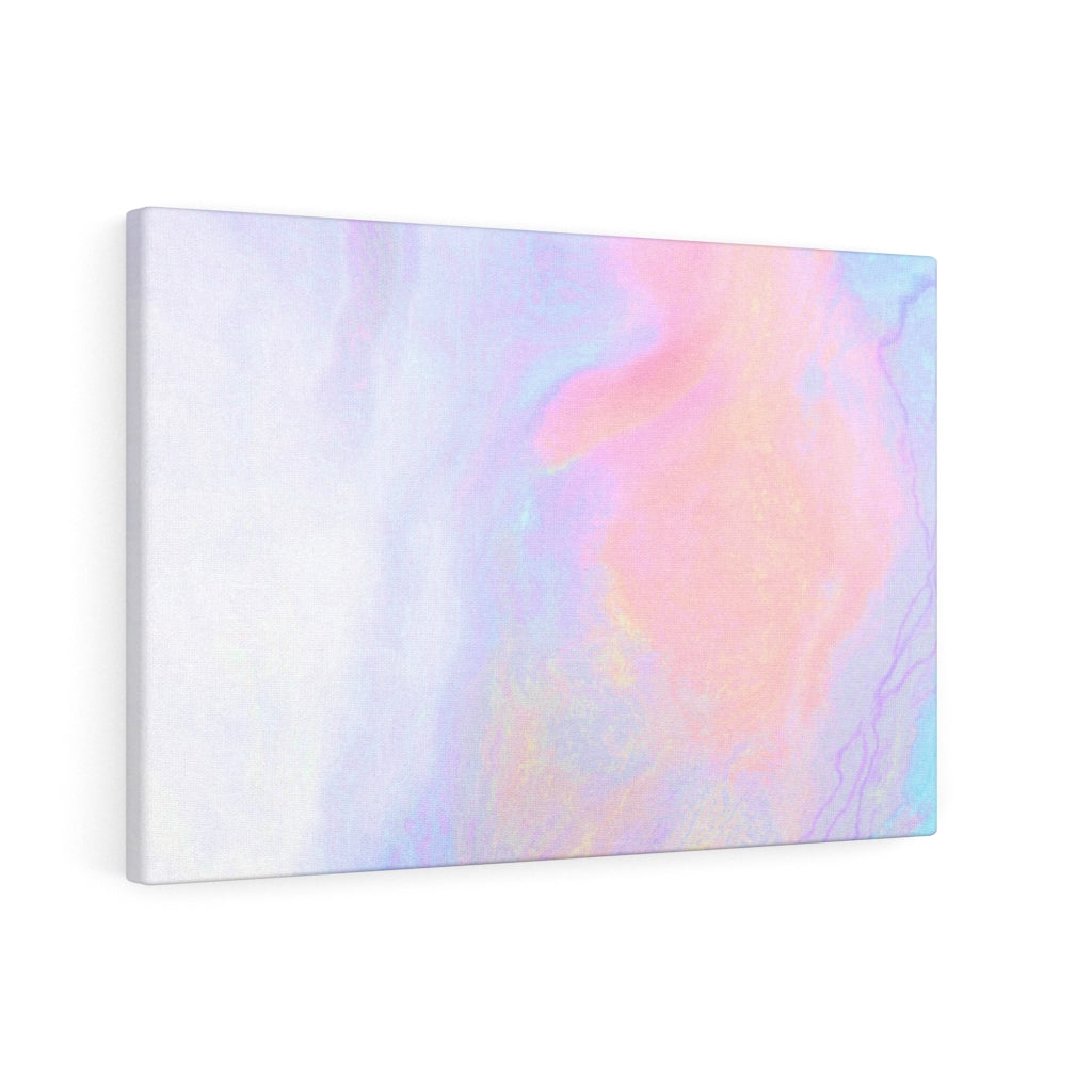 ABSTRACT WALL CANVAS ART | White Pink Orange Purple