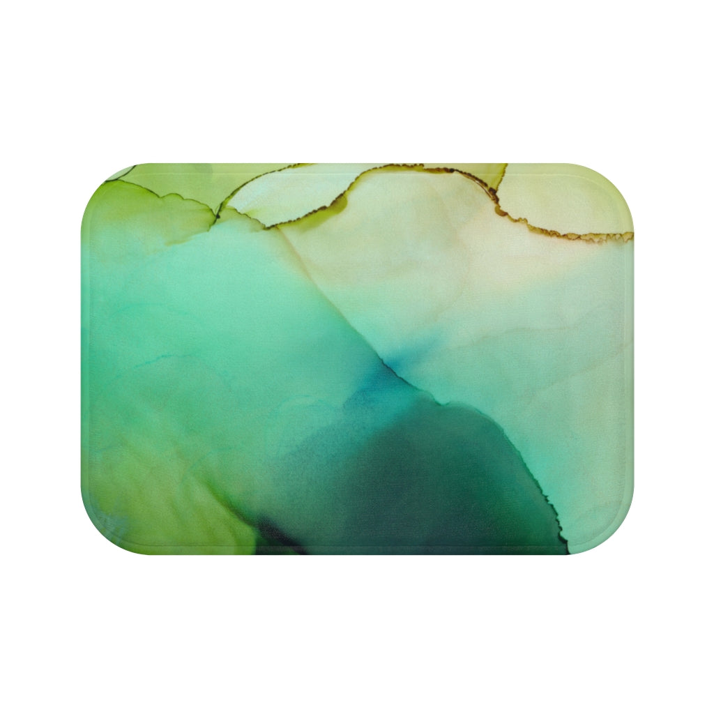 Green Ombre Boho Bath Mat