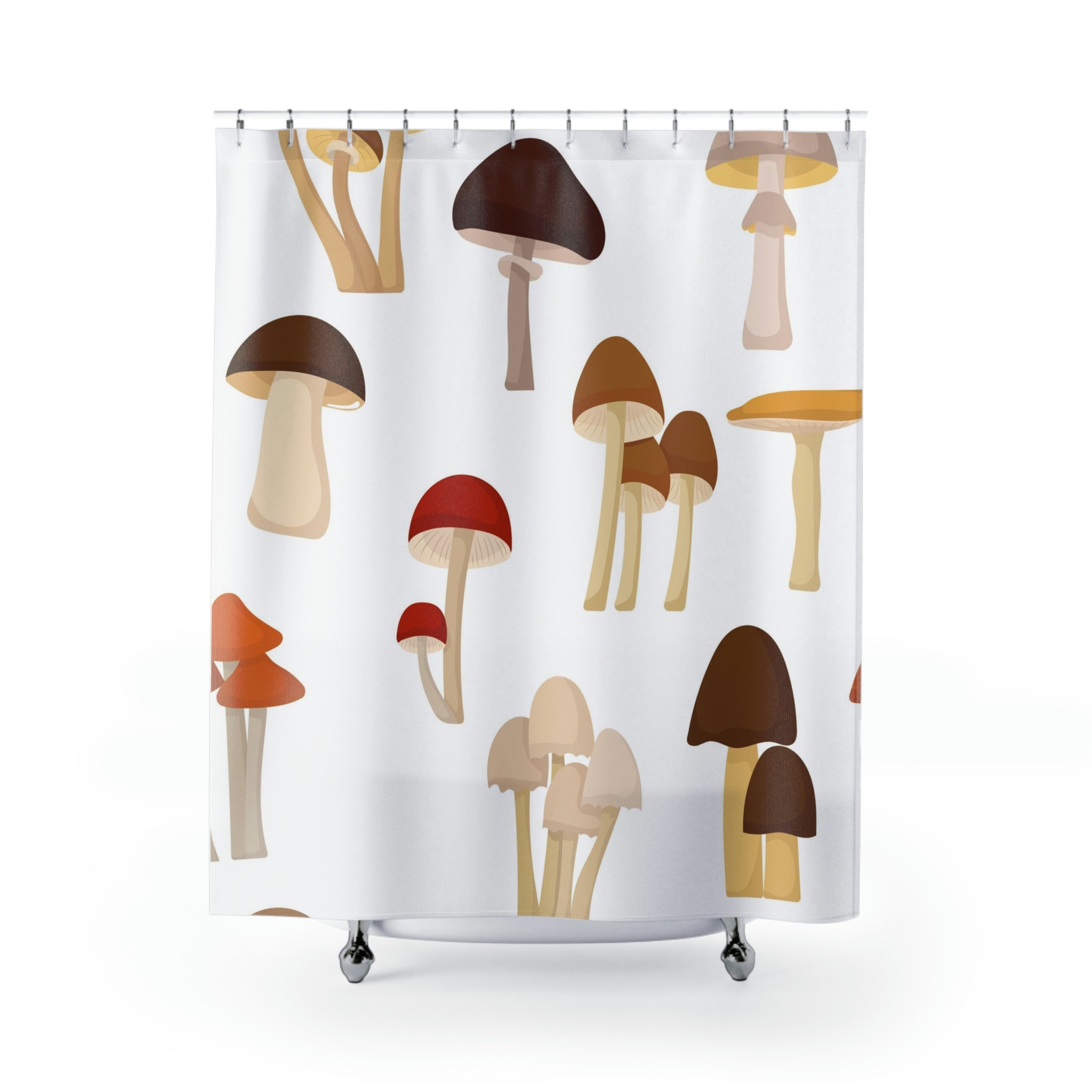 modern boho fabric shower curtain