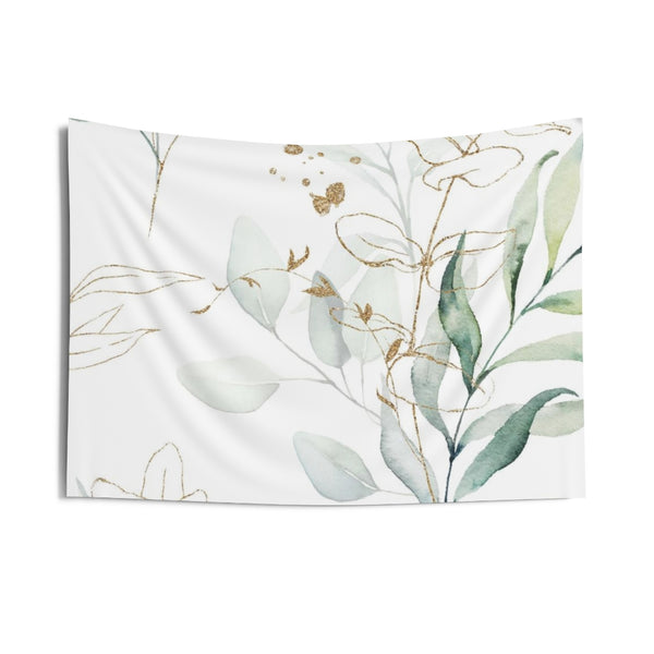 Floral Tapestry | White Green Gold