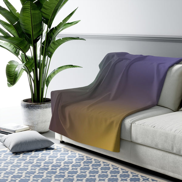 Gradient Comfy Blanket | Purple Yellow