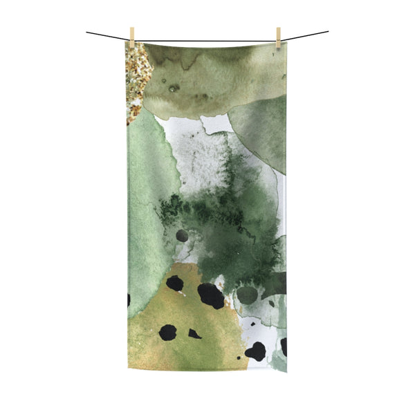 Abstract Bath Towel | green ombre