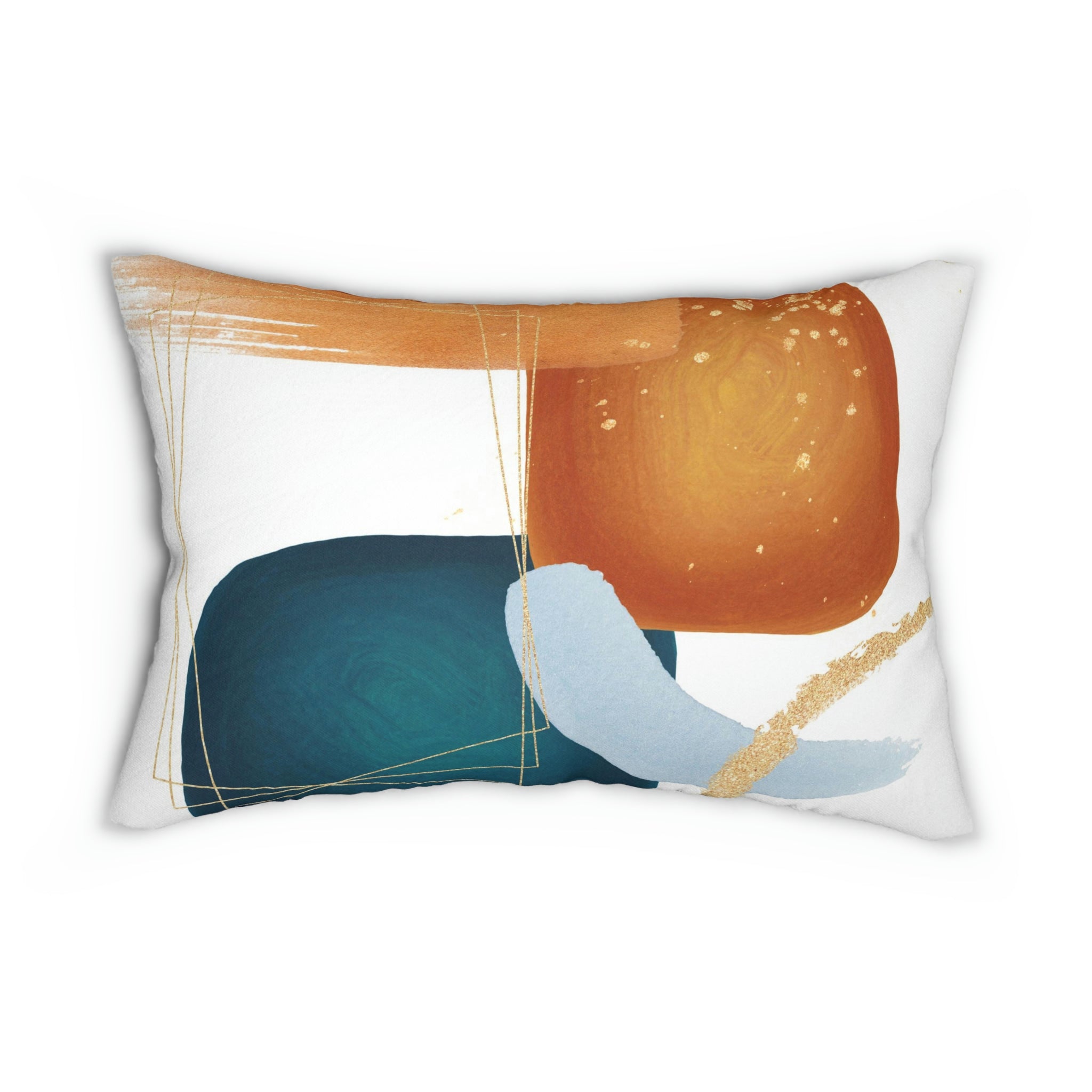 Lumbar Pillow | Abstract Burnt Orange