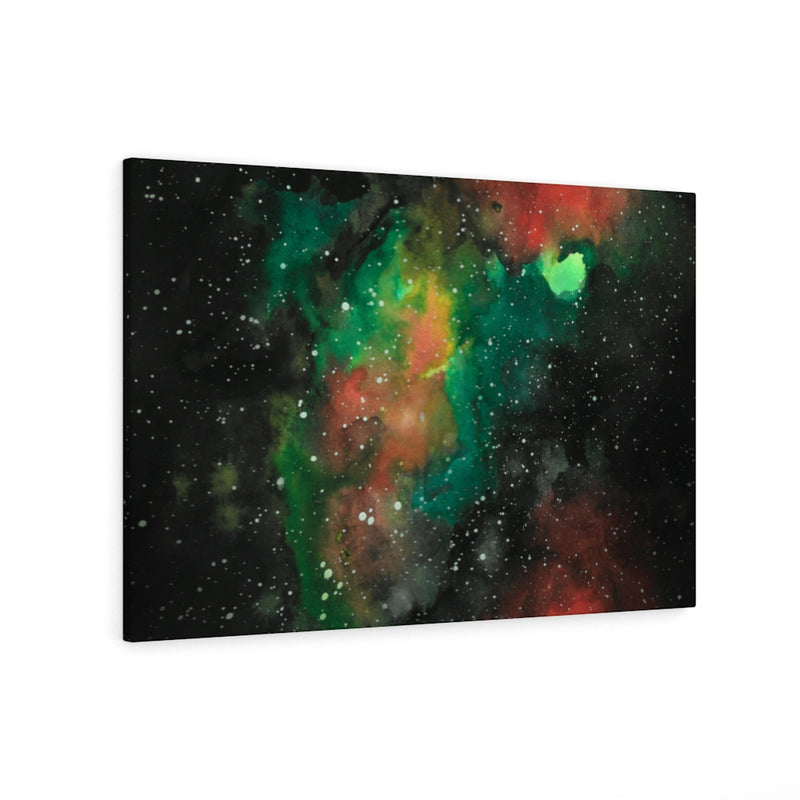 ABSTRACT WALL CANVAS ART | Black Green Yellow Red
