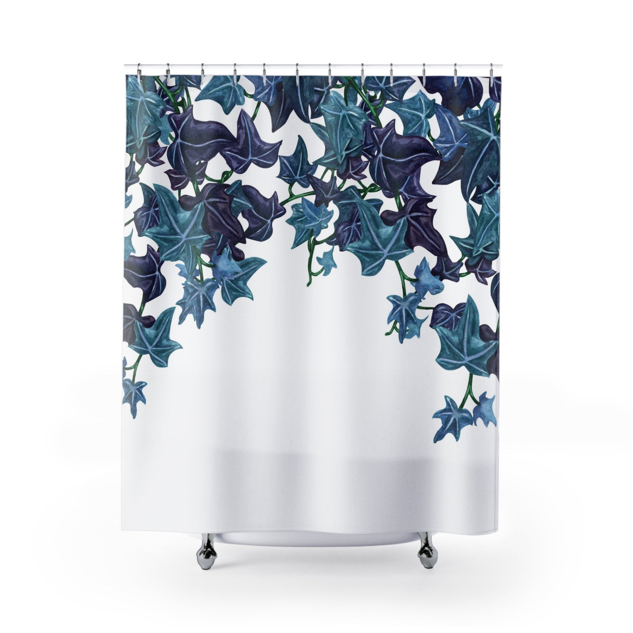 modern boho fabric shower curtain