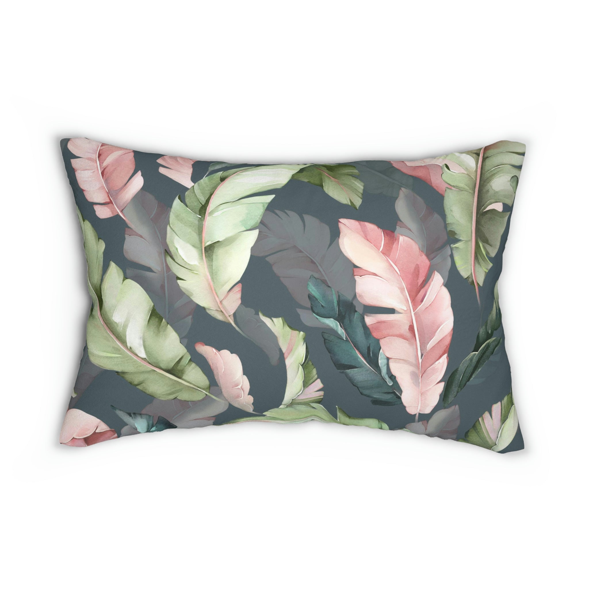 Lumbar Pillow | Sage Green Tropical Floral