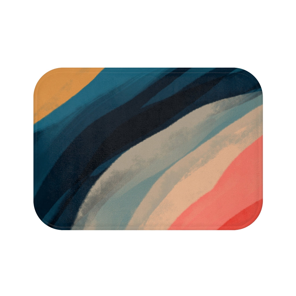 Rainbow Abstract Bath Mat