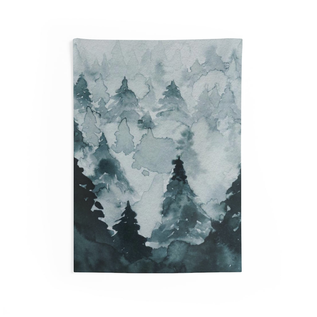 Landscape Tapestry | Indigo Blue Grey