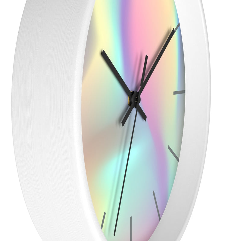 Wood, Holographic  Wall Clock 10"