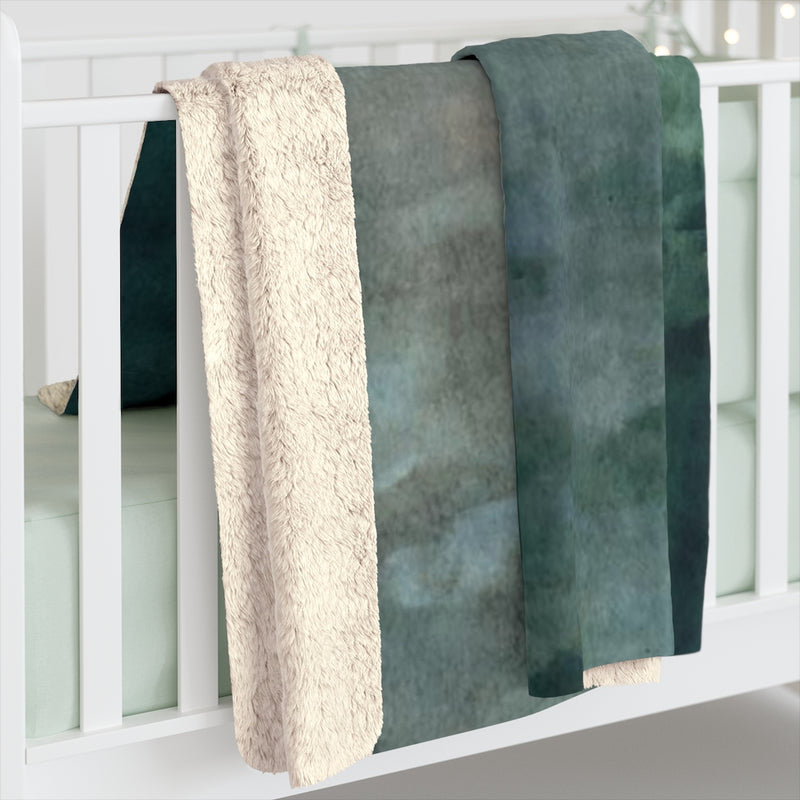 Gradient Comfy Blanket | Green Moss