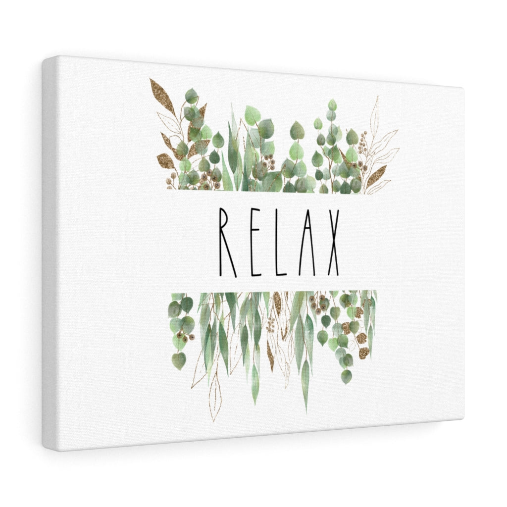 Relax Eucalyptus Canvas Watercolor Wall Art