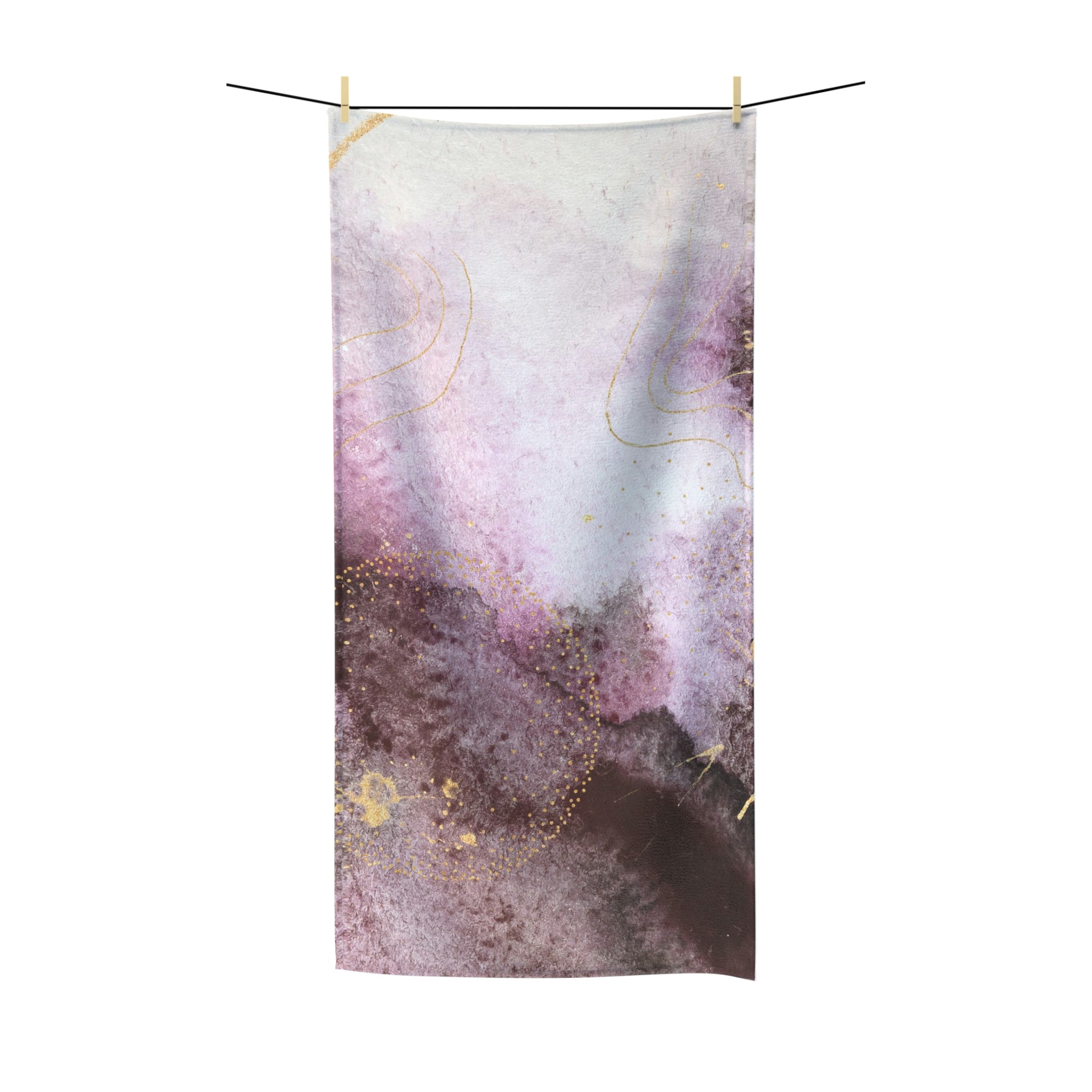 Abstract Bath Towel | Violet Purple Ombre