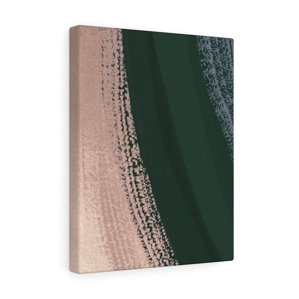 Abstract Canvas Art | Beige Green Blue