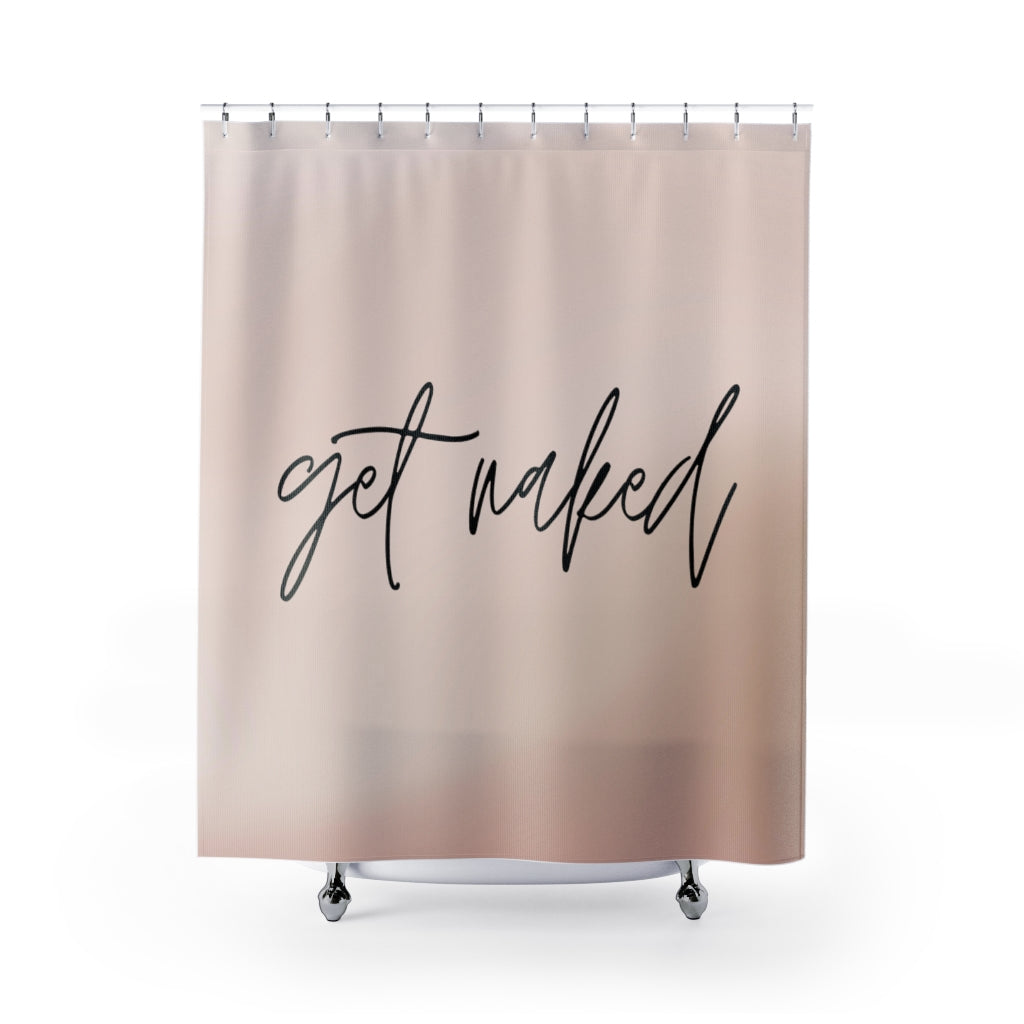 modern boho fabric shower curtain