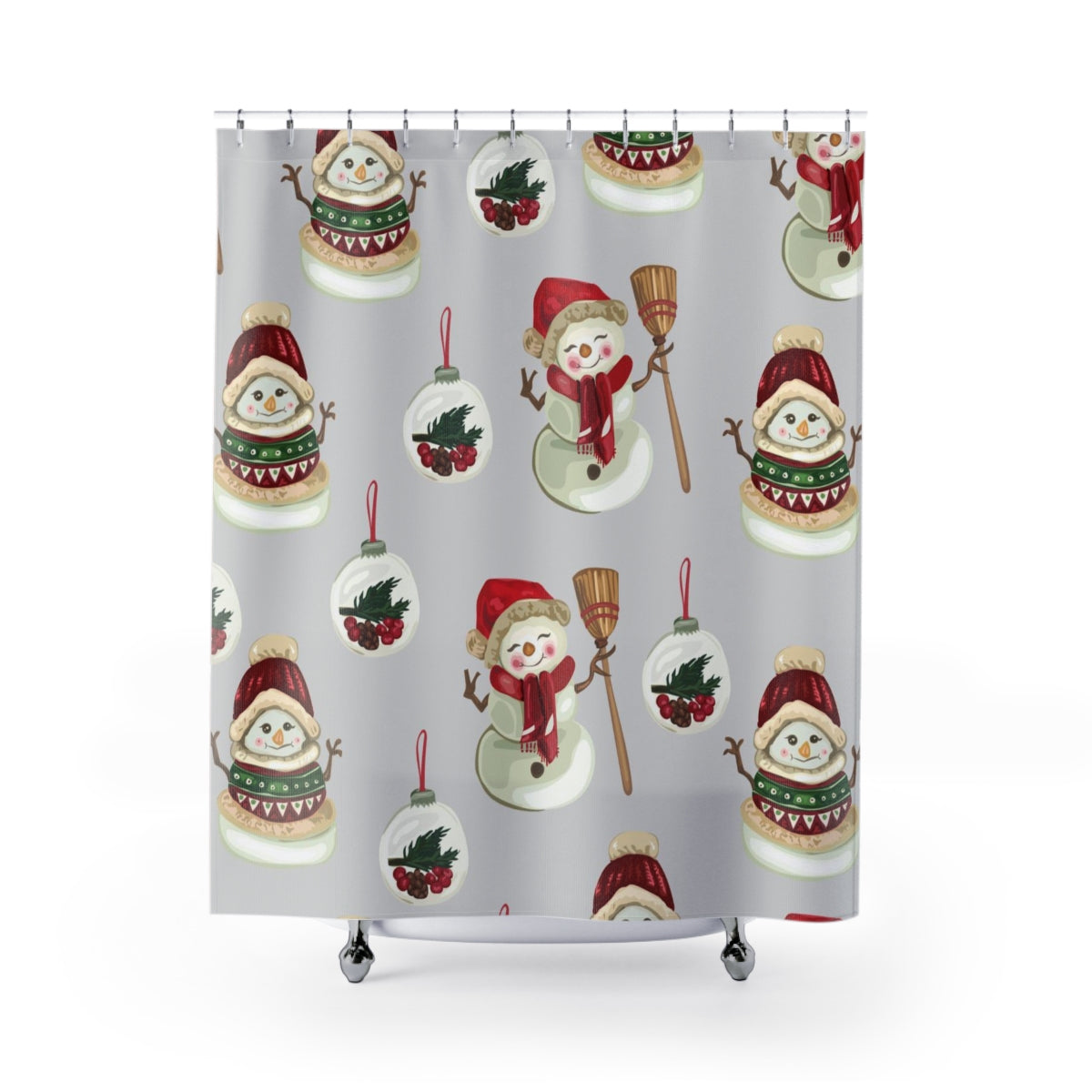 modern boho fabric shower curtain