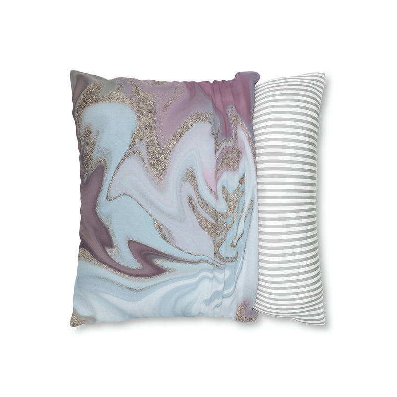 Abstract Boho Pillow Cover | Sky Blue Lavender