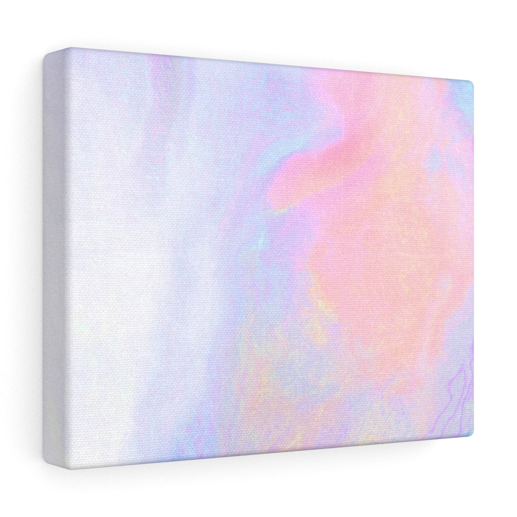 ABSTRACT WALL CANVAS ART | White Pink Orange Purple