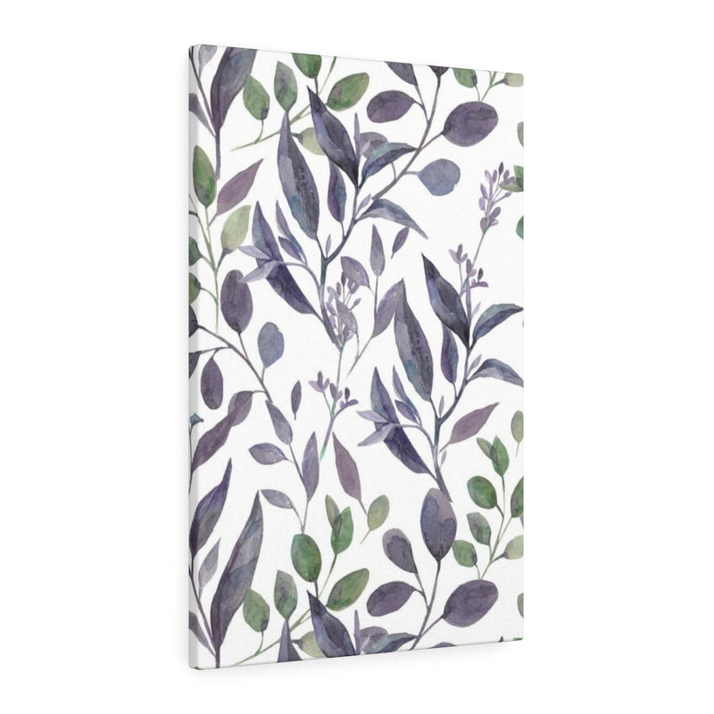 FLORAL WALL CANVAS ART | Lavender Green White