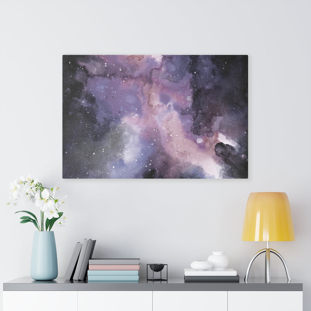 MYSTICAL WALL CANVAS ART | Black Purple Pink White