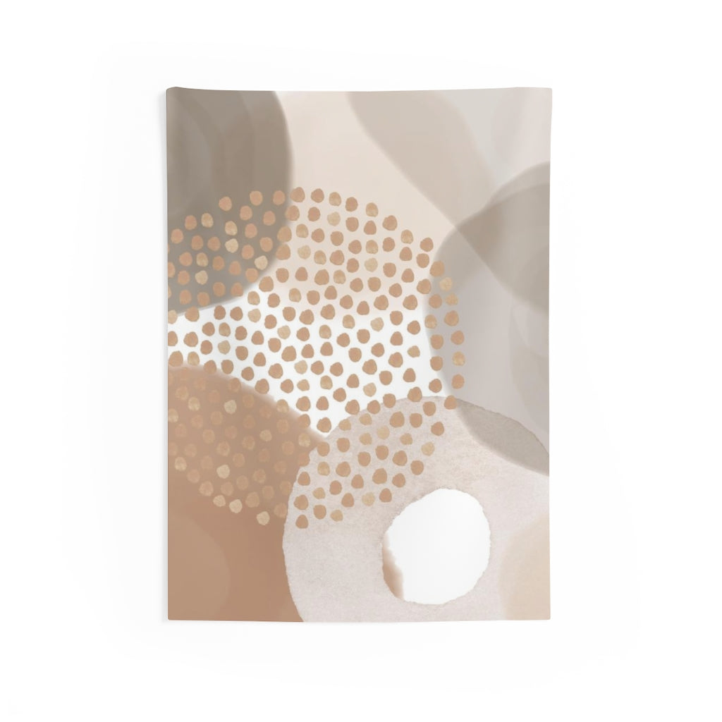 Abstract Tapestry | Beige Cream Brown