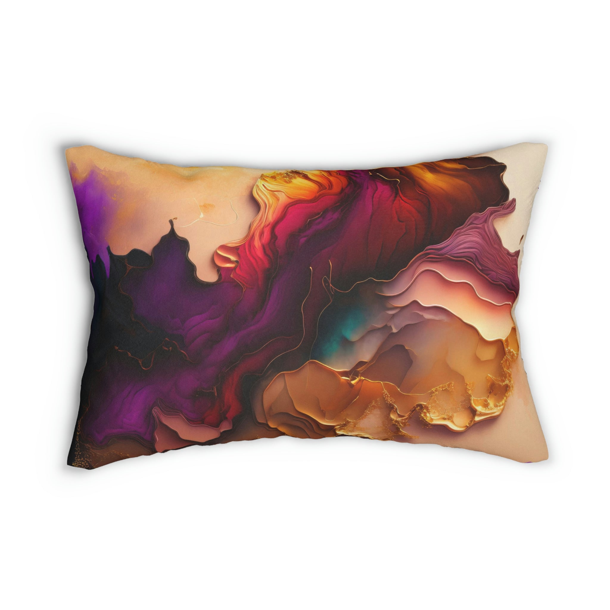 Lumbar rectangle throw pillow