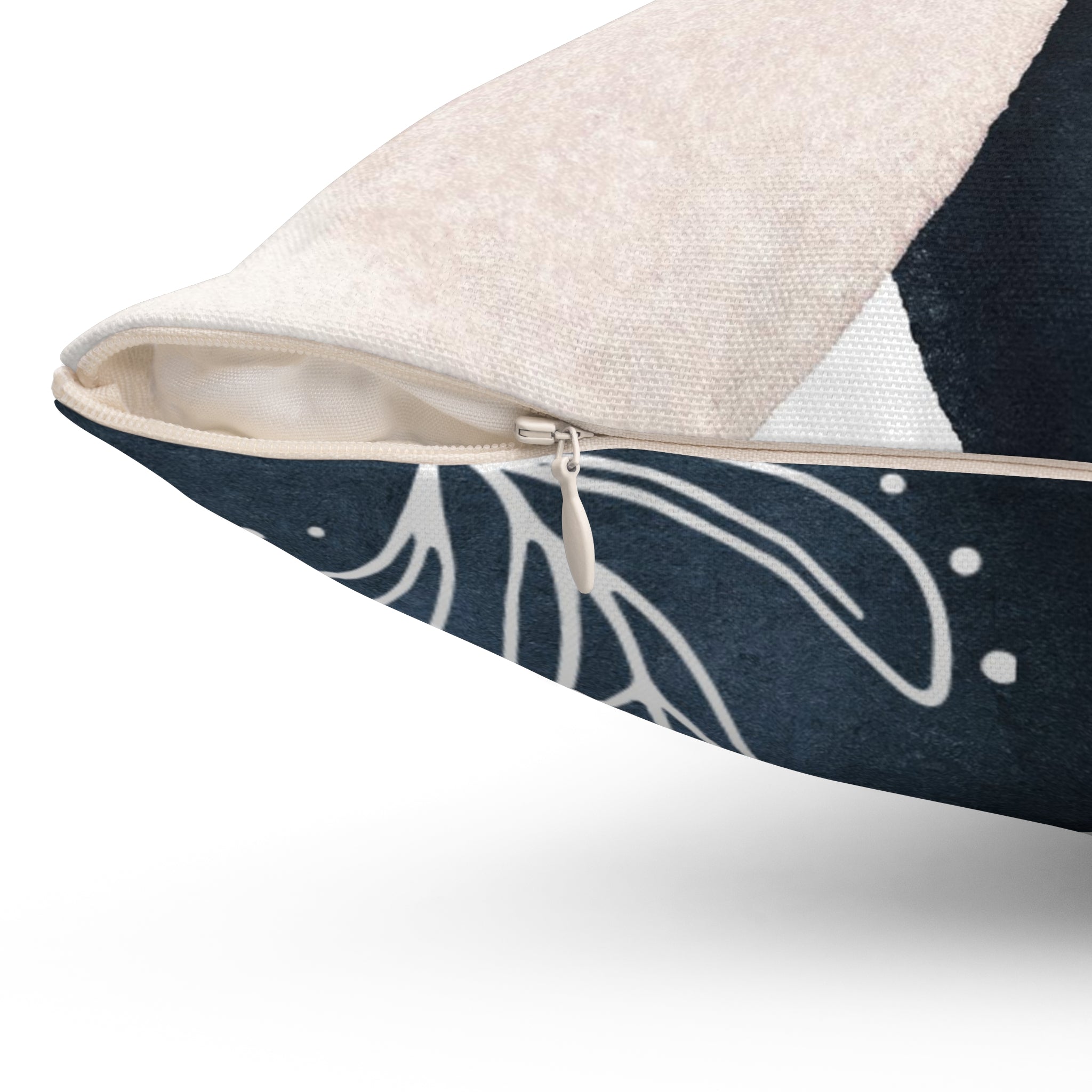 Abstract Pillow Cover | Beige Navy