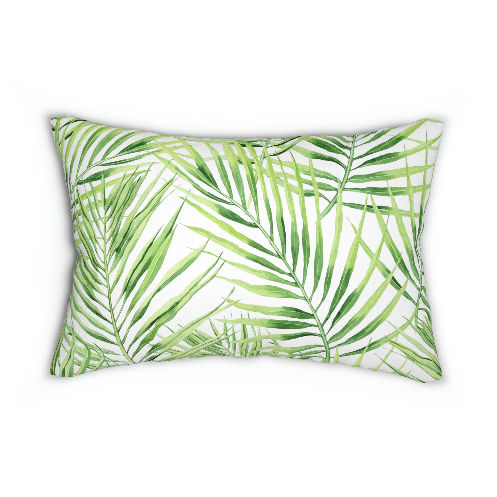 Boho Lumbar Pillow | Palm leaves