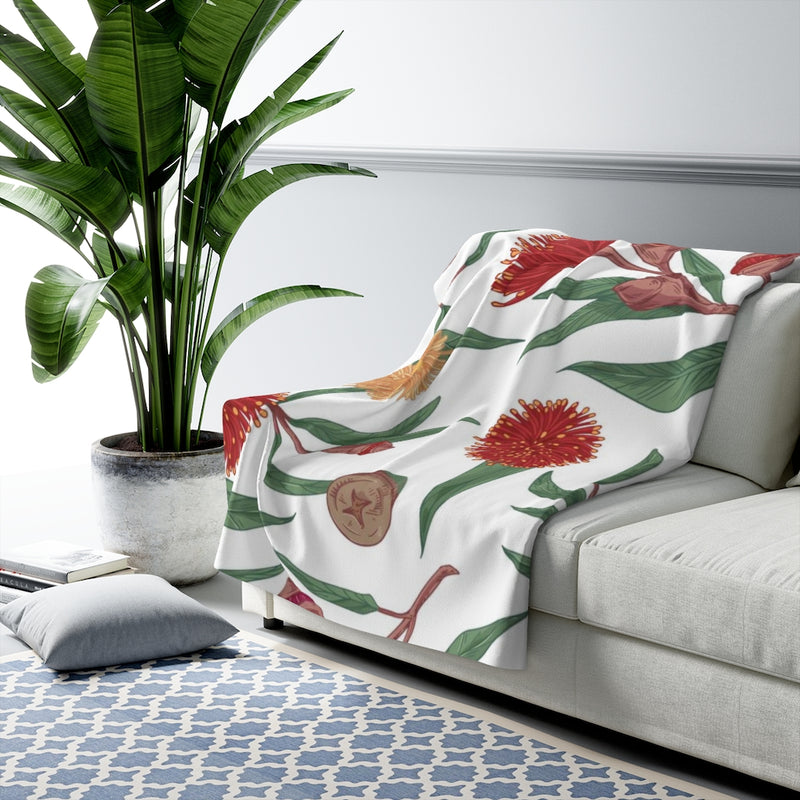 Floral Comfy Blanket | Red Cottage Core