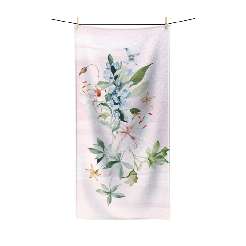 Floral Bath Towel | Blush Pink
