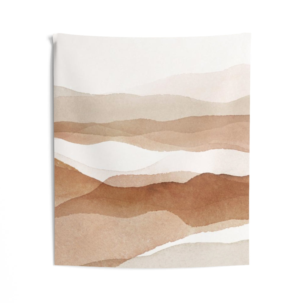 Abstract Tapestry | White Brown Rust Beige