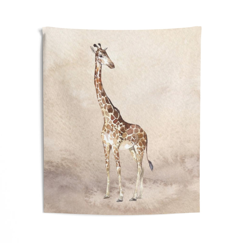 Southwestern Tapestry | Beige Giraffe Safari